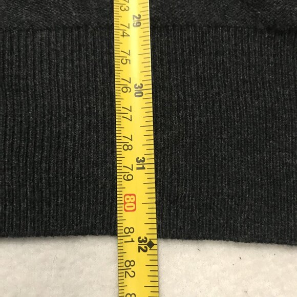 JOS A BANK Mens XLT Zip Up Cardigan Sweater Wool Cotton Ltweight Gray Tailored - Picture 7 of 8